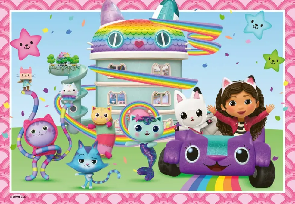 GABBY EST LA MAISON MAGIQUE - PUZZ 2X24 PIECESPRET A FAIRE LA FETE !