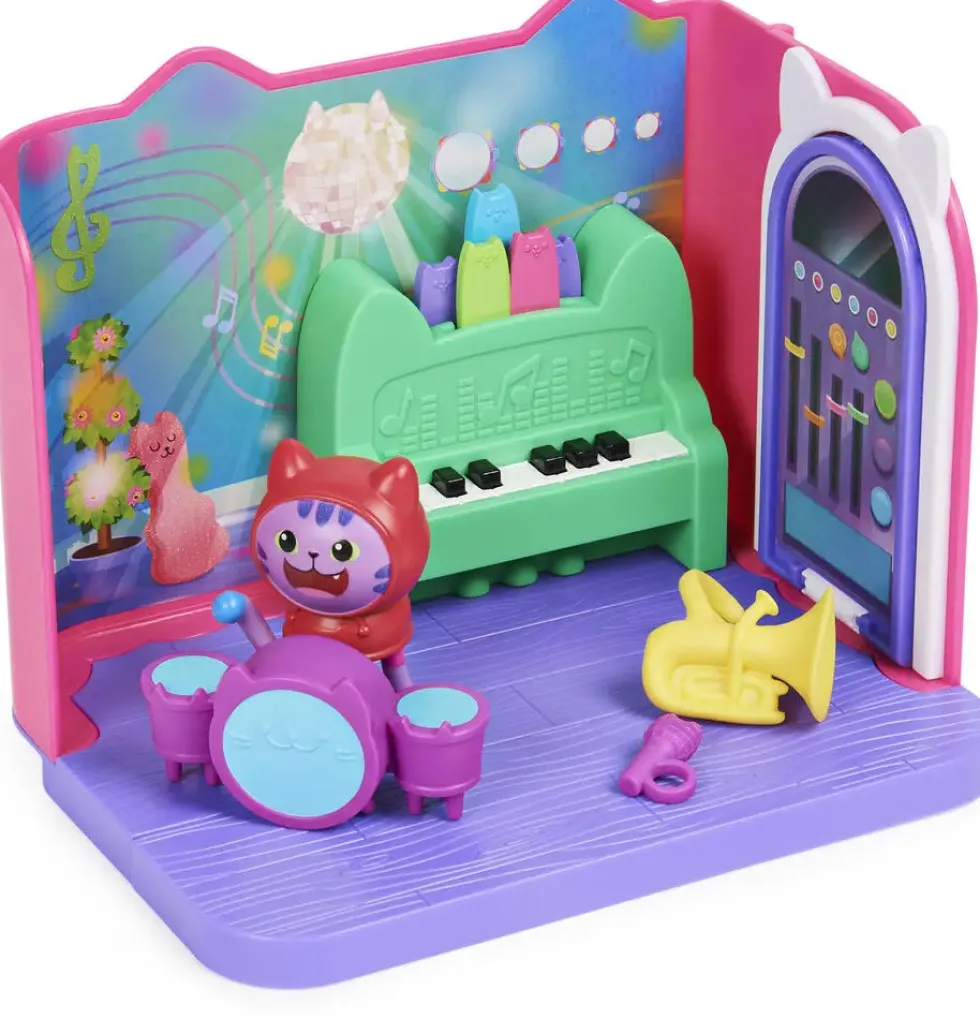 GABBY ET LA MAISON MAGIQUE - PLAYSET DELUXE LA SALLE DE MUSIQUE DE DJ MIAOU