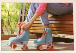 GEM SKATES - PATINS A ROULETTES QUAD ROLLER - BABY BLEU - L 39-42