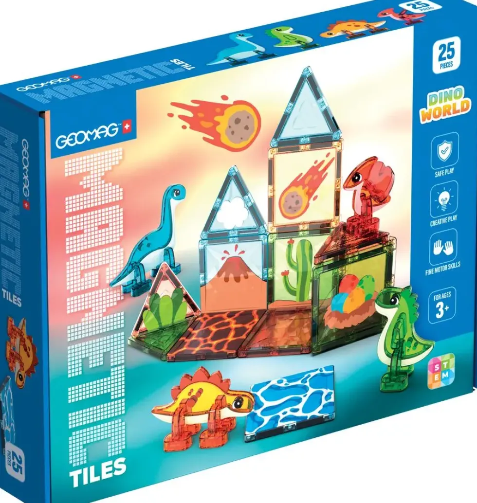 4221 GEOMAG MAGNETIC TILES DINO WORLD 25
