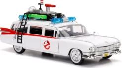 1/24 GHOSTBUSTERS VOITURE CADILLAC ECTO-1 WHITE HOLLYWOOD RIDES 1959