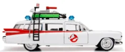 1/24 GHOSTBUSTERS VOITURE CADILLAC ECTO-1 WHITE HOLLYWOOD RIDES 1959