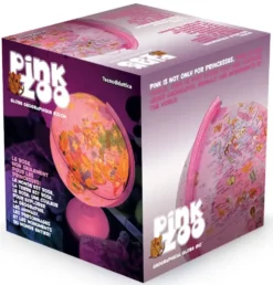 GLOBE LUMINEUX 25 CM PINK ZOO