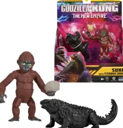 GODZILLA X KONG 2 - FIGURINEARTICULEE - SUKO 9 CM ET TITANUS 11 CM