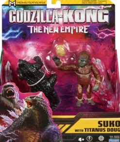 GODZILLA X KONG 2 - FIGURINEARTICULEE - SUKO 9 CM ET TITANUS 11 CM