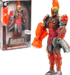 GORMITI - FIGURINE ARTICULEE DE 27 CM GORMITI AVEC ARME - FEU