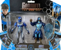 GORMITI - PACK 2 FIGURINES ARTICULEES DE 15 CM SION + GORMITI - EAU