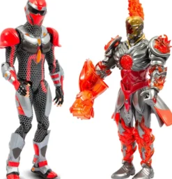 GORMITI - PACK 2 FIGURINES ARTICULEES DE 15 CM SION + GORMITI - FEU