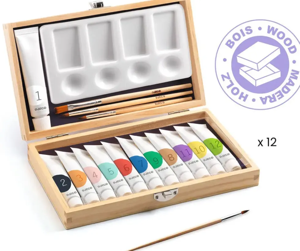 12 GOUACHES - COFFRET D'ARTISTE