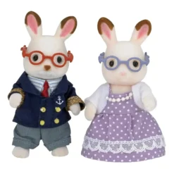 GRANDS PARENTS LAPIN CHOCOLAT - SYLVANIAN PERSONNAGES ET TENUES