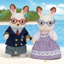 GRANDS PARENTS LAPIN CHOCOLAT - SYLVANIAN PERSONNAGES ET TENUES