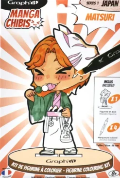 GRAPH'IT CHIBIS - KIT COLORIAGE FIGURINE - MATSURI