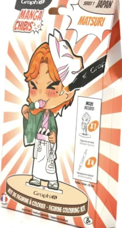 GRAPH'IT CHIBIS - KIT COLORIAGE FIGURINE - MATSURI