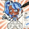 GRAPH'IT CHIBIS - KIT COLORIAGE FIGURINE - MAGICAL GIRL