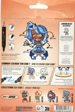 GRAPH'IT CHIBIS - KIT COLORIAGE FIGURINE - MAGICAL GIRL