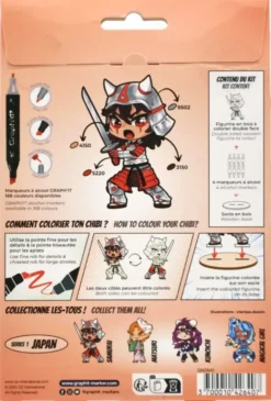 GRAPH'IT CHIBIS - KIT COLORIAGE FIGURINE - SAMURAI