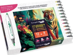GRAPH'IT GO KIT COLORIAGE MYSTERE - AVENTURE TROPICALE