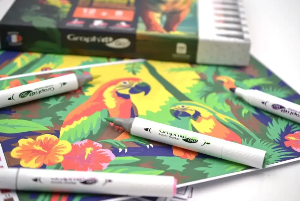GRAPH'IT GO KIT COLORIAGE MYSTERE - AVENTURE TROPICALE