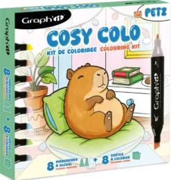 GRAPH'IT KIT DE COLORIAGE COSY COLO - PETZ