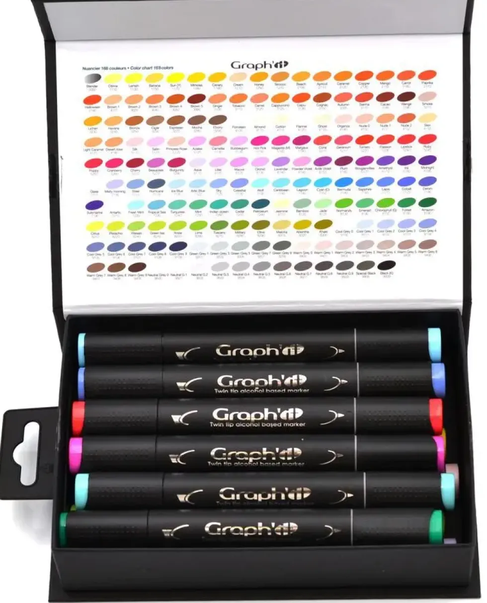 GRAPH'IT SET 12 MARQUEURS - COSY COLO