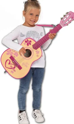 GUITARE BOIS I GIRL AVEC BANDOULIERE