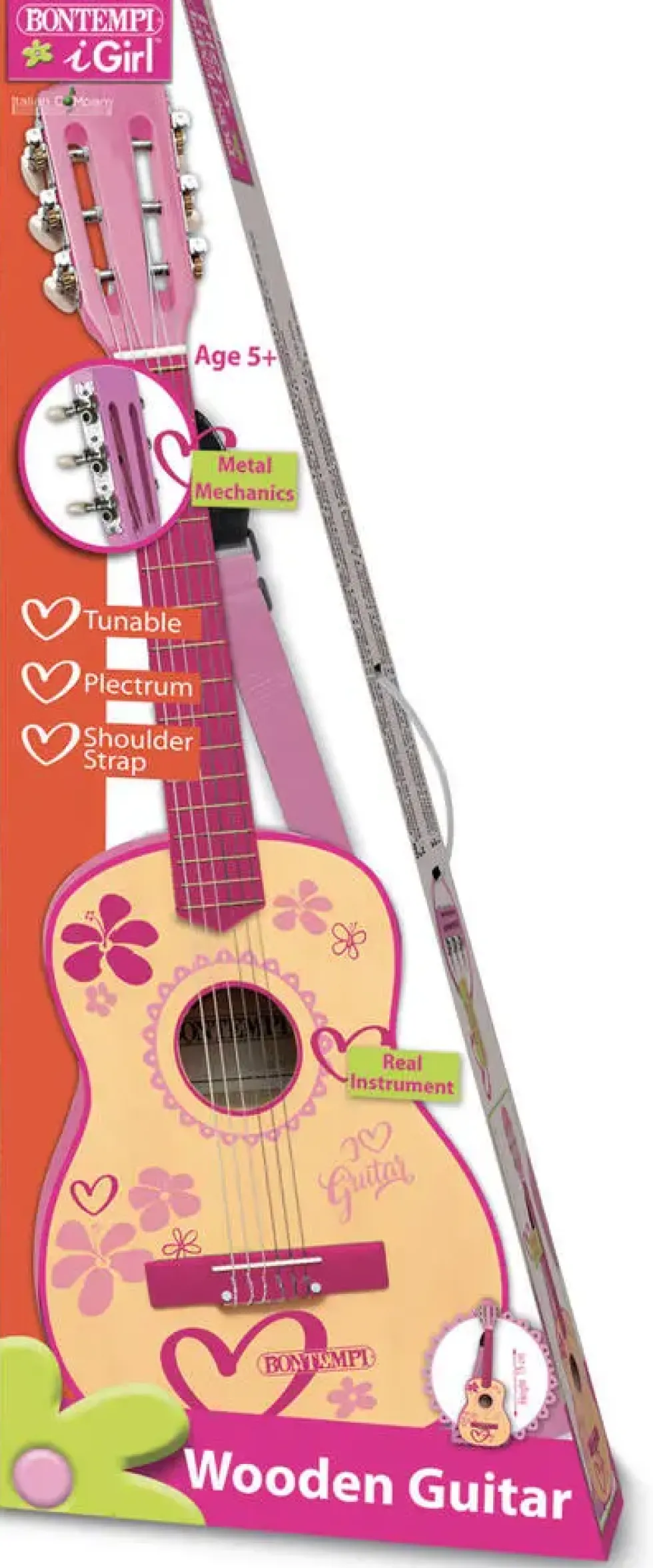 GUITARE BOIS I GIRL AVEC BANDOULIERE