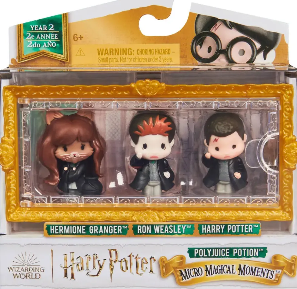 HARRY POTTER -MULTIPACK 3 FIGURINES POLYNECTAR MOMENTS MAGIQUES WIZARDING