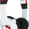 HELLO KITTY - CASQUE AUDIO FILAIRE POUR ENFANT BLANC-ROUGE