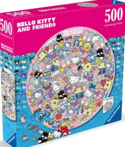 HELLO KITTY -PUZZLE ROND 500 PIECESUN TOURBILLON DE DOUCEUR