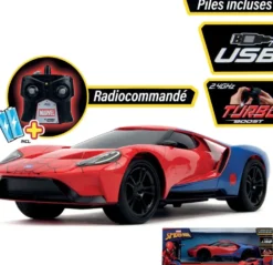 JADA SPIDERMAN - VOITURE RADIOCOMMANDEE FORD GT 1/16