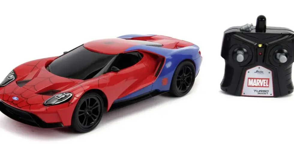 JADA SPIDERMAN - VOITURE RADIOCOMMANDEE FORD GT 1/16