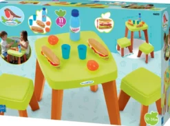 JARDIN ET SAISON - TABLE PIQUE-NIQUE ET 2 TABOURETS