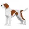 JEKCA BLOCS DE CONSTRUCTION -CHIEN POINTER ANGLAIS TACHES MARRONS