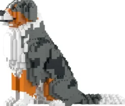 JEKCA BLOCS DE CONSTRUCTION -CHIEN BERGER AUSTRALIEN BLEU MERLE