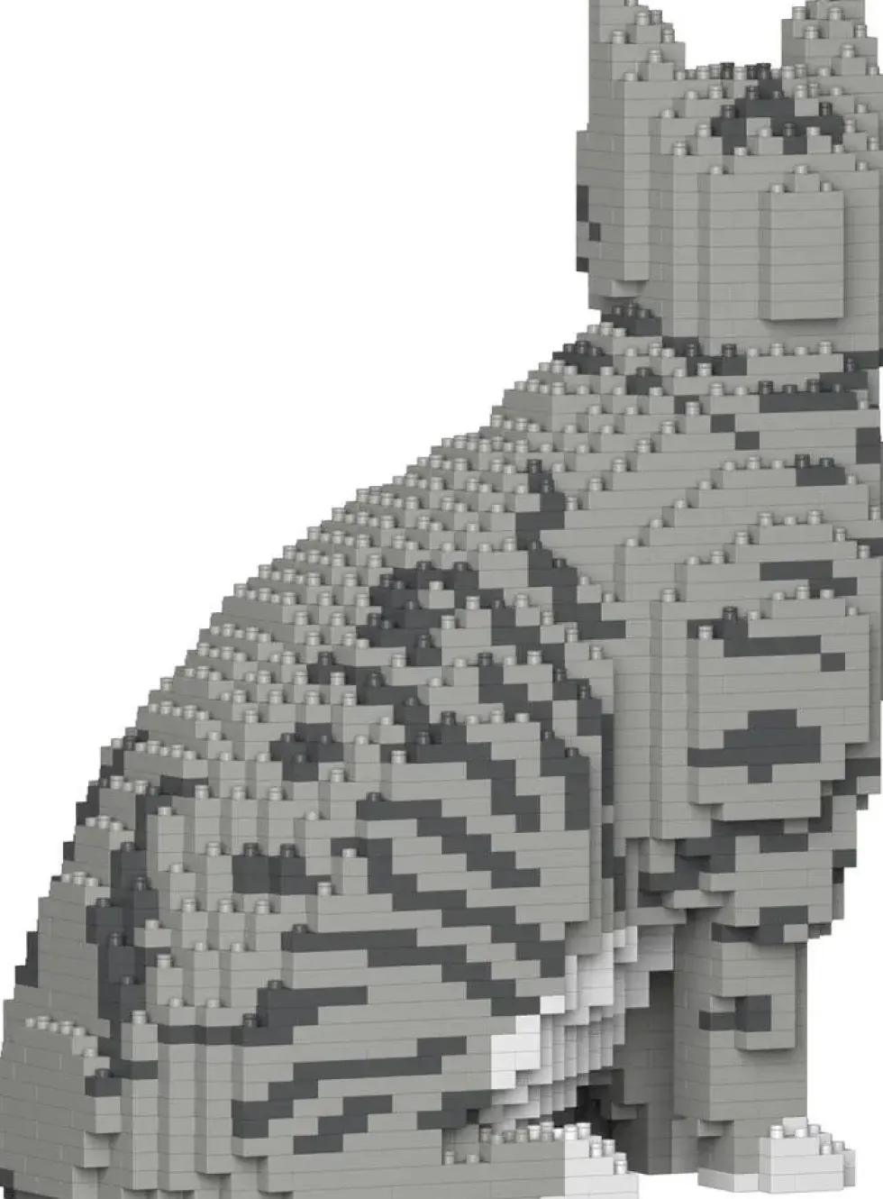 JEKCA BLOCS DE CONSTRUCTION -CHAT TIGRE GRIS CLAIR ASSIS