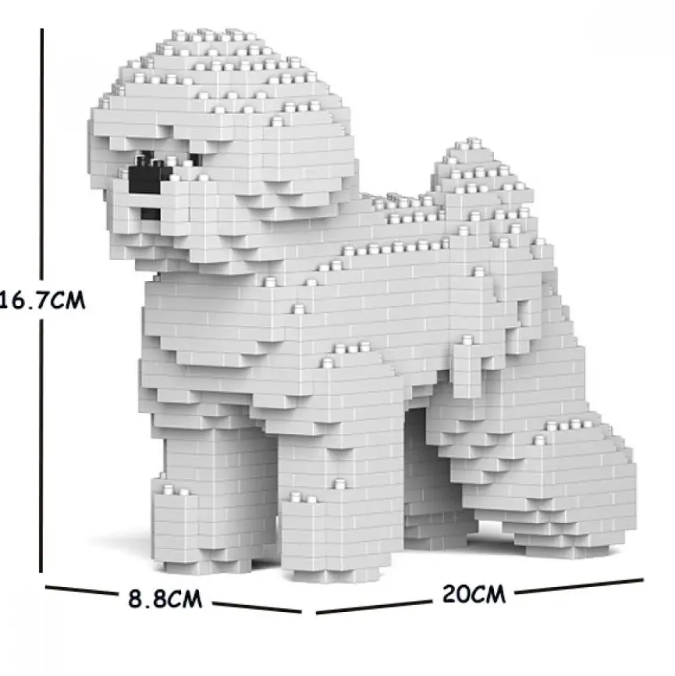 JEKCA BLOCS DE CONSTRUCTION -CHIEN BICHON A POIL FRISE