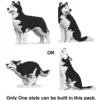 JEKCA BLOCS DE CONSTRUCTION - CHIEN HUSKY (4 EN 1) NOIR STANDARD