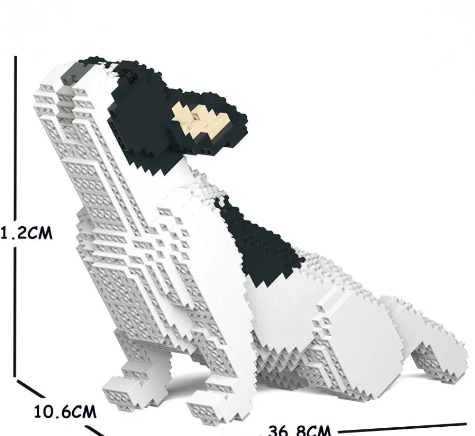 JEKCA BLOCS DE CONSTRUCTION -CHIEN BOULEDOGUE FRANCAIS QUI FAIT DU YOGA CAILLE NOIR