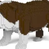 JEKCA BLOCS DE CONSTRUCTION -CHIEN BULLDOG ANGLAIS MARRON