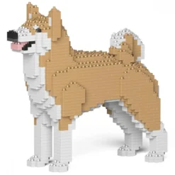 JEKCA BLOCS DE CONSTRUCTION -CHIEN AKITA INU BEIGE