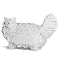 JEKCA BLOCS DE CONSTRUCTION -CHAT PERSAN BLANC