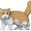 JEKCA BLOCS DE CONSTRUCTION CHAT EXOTIC SHORTHAIR BEIGE DEBOUT