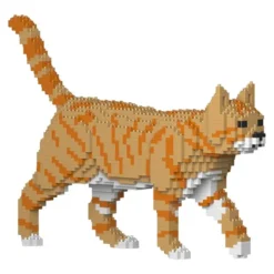 JEKCA BLOCS DE CONSTRUCTION -CHAT TIGRE ROUX