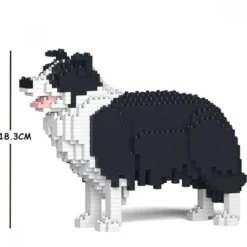 JEKCA BLOCS DE CONSTRUCTION -CHIEN BORDER COLLIE NOIR
