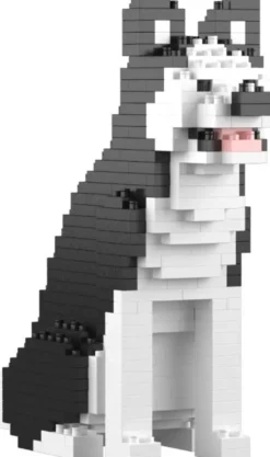 JEKCA BLOCS DE CONSTRUCTION - MINI HUSKY NOIR