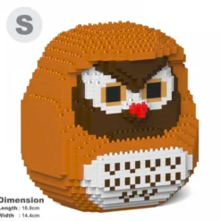 JEKCA BLOCS DE CONSTRUCTION -POUPEE DARUMA CHOUETTE