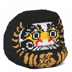 JEKCA BLOCS DE CONSTRUCTION -POUPEE DARUMA 2 NOIRE