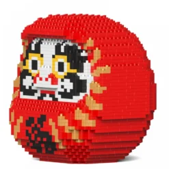 JEKCA BLOCS DE CONSTRUCTION -POUPEE DARUMA 1 ROUGE