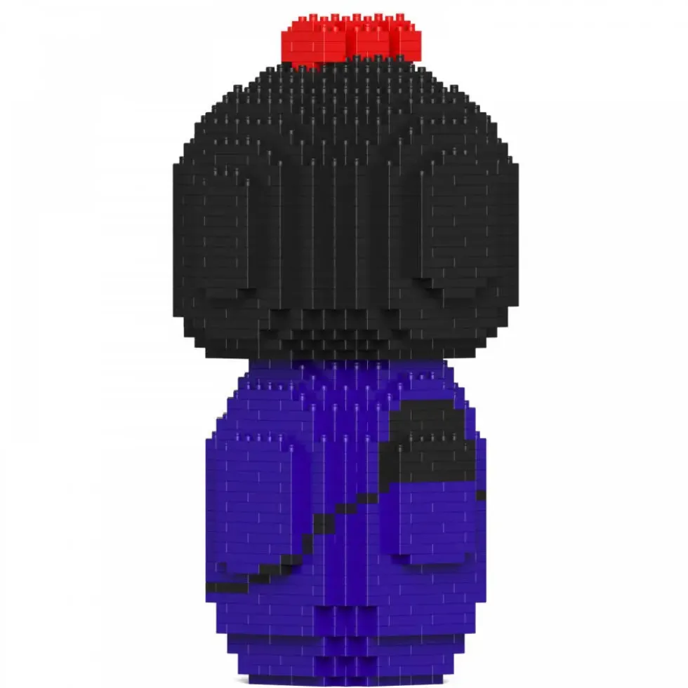JEKCA BLOCS DE CONSTRUCTION -POUPEE KOKESHI BLEUE