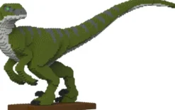 JEKCA BLOCS DE CONSTRUCTION -VELOCIRAPTOR VERT